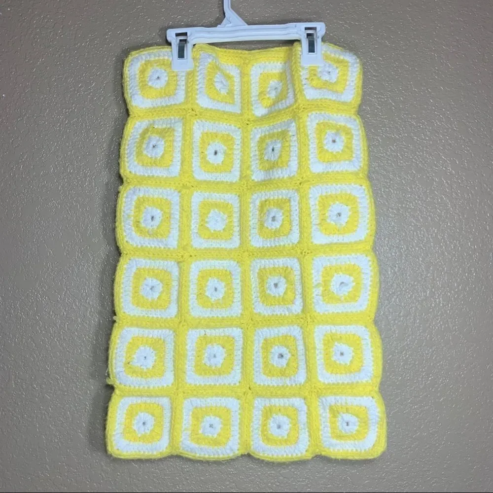 ‎Vintage crochet granny square handmade baby sleep sack